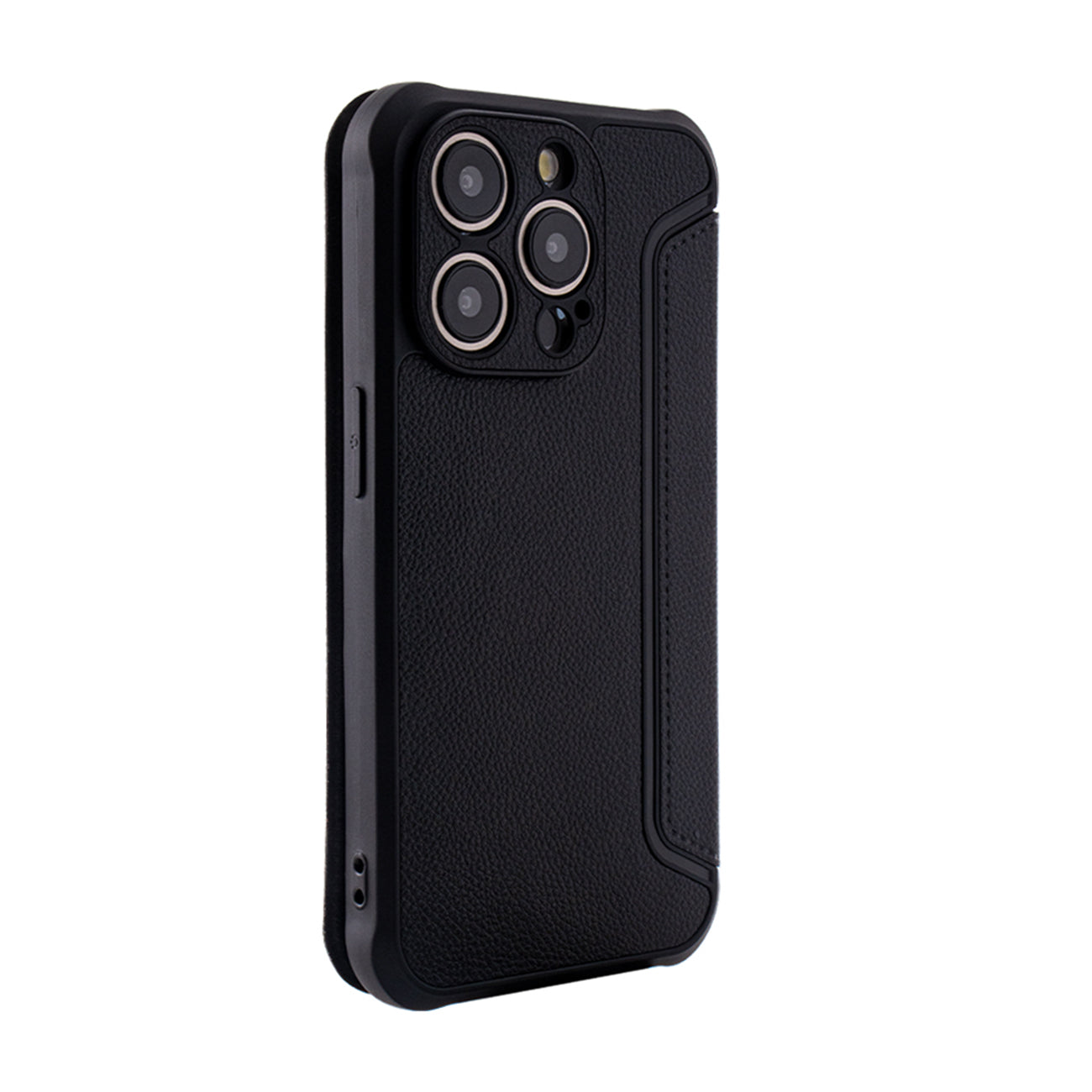 Magnetic wallet Leather phone case For Apple iPhone 15 PRO In Black (FC36-IPH15PROBK)